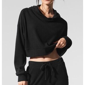 ALO YOGA muse hoodie black